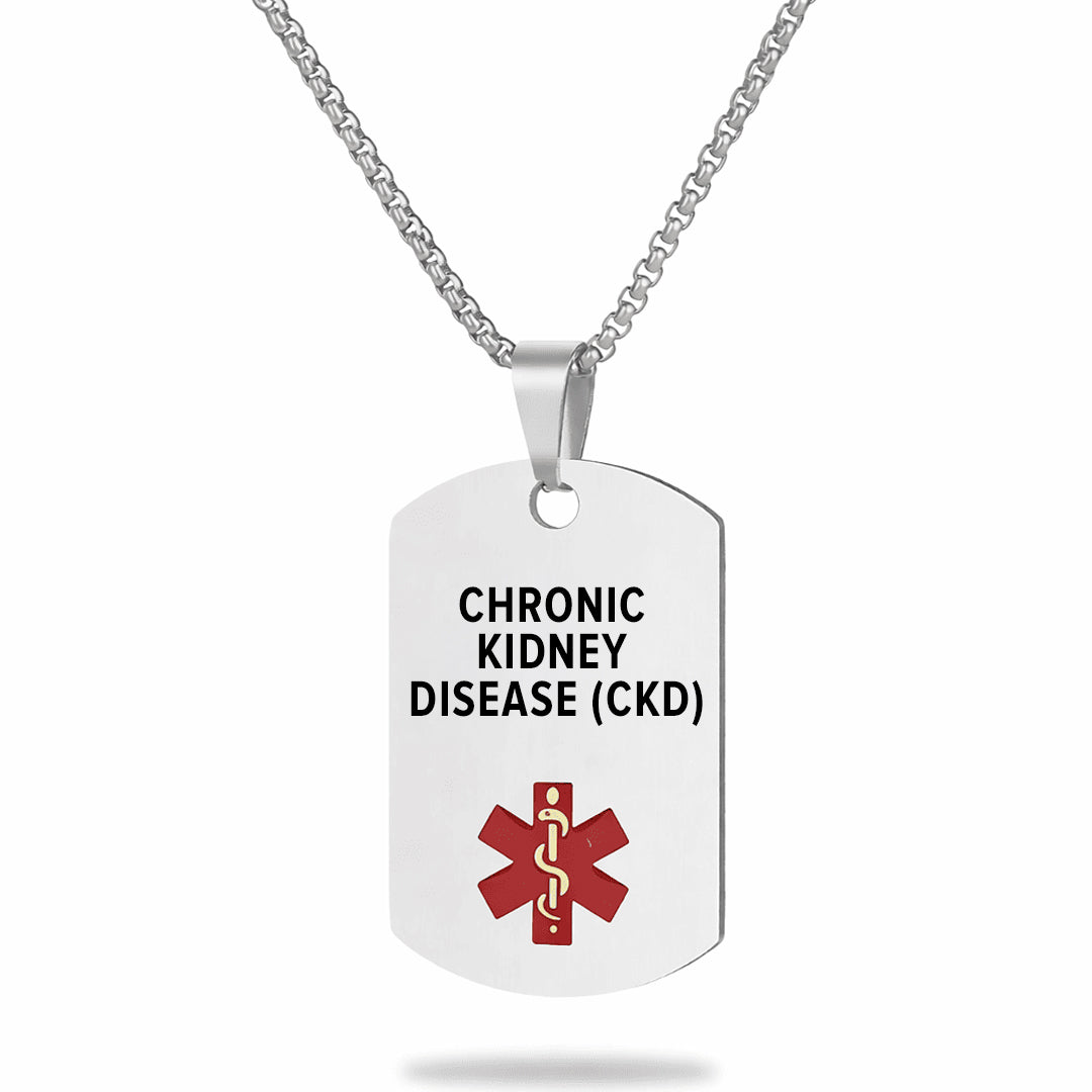 Chronic Kidney Disease Medical Alert Necklace