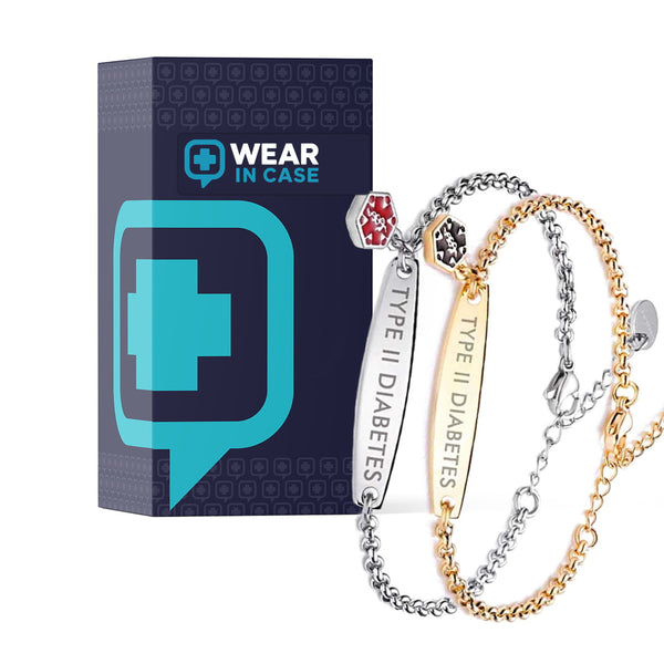 Women’s Diabetes Medical Alert Bracelet