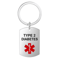 Diabetes Medical Alert Keychain