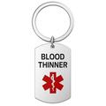 Blood Thinner Medical Alert Keychain