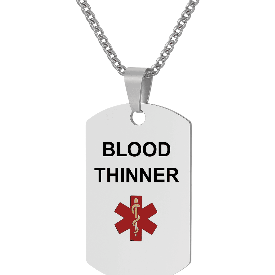 Blood Thinner Medical Alert Necklace