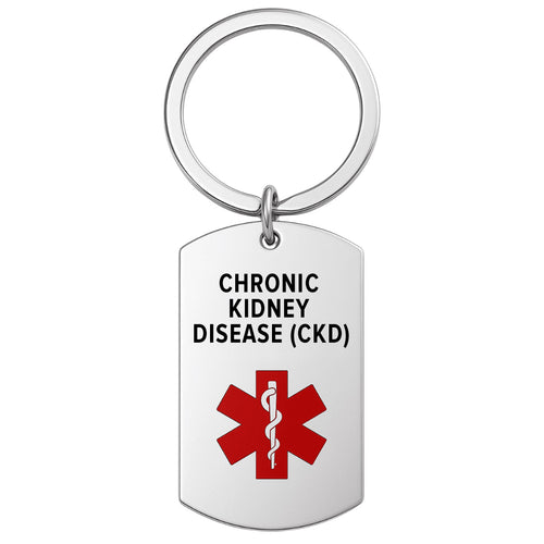 Chronic Kidney Disease Medical Alert Keychain