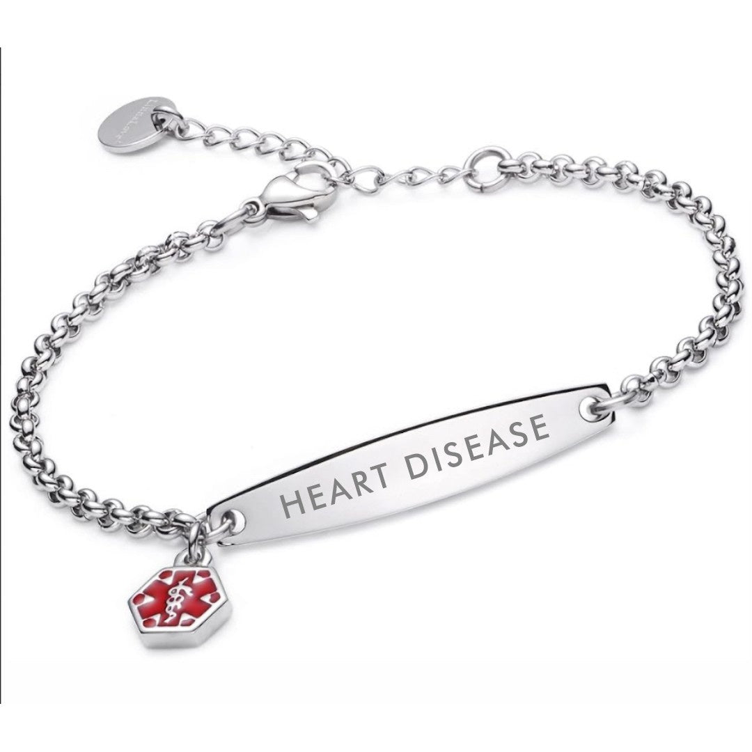 Women’s Heart Disease Medical Alert Bracelet