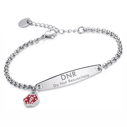 Women’s DNR / Do Not Resuscitate Medical Alert Bracelet