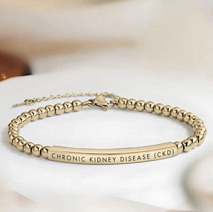 Women's Slim Chronic Kidney Disease Medical Alert Bracelet
