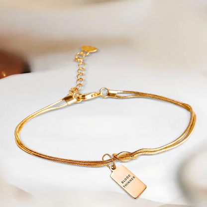 Women’s Forever Knot Blood Thinner Medical Alert Bracelet