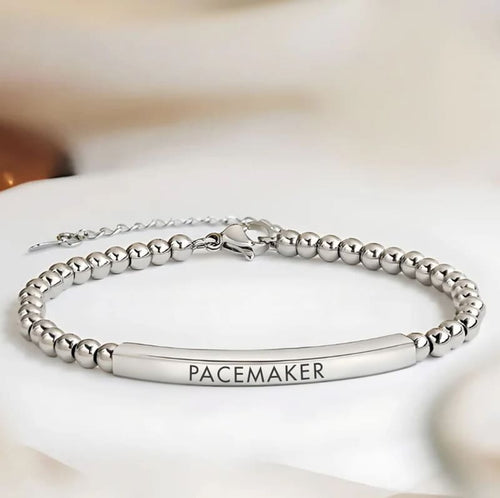 Women's Slim Pacemaker Medical Alert Bracelet