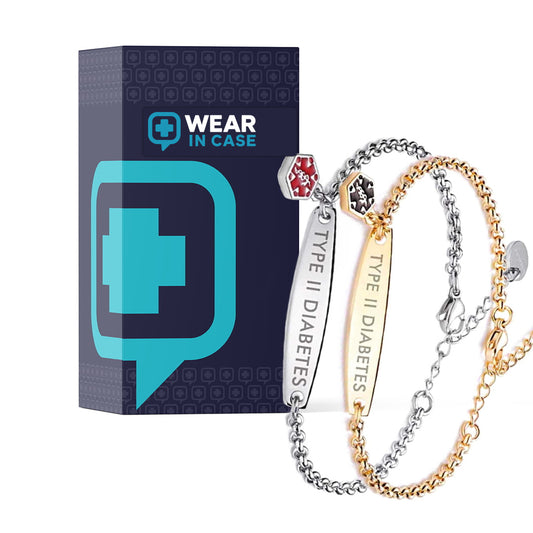 Women’s Diabetes Medical Alert Bracelet